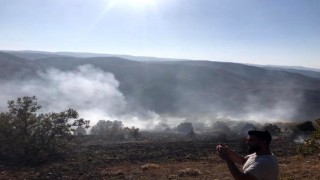Kelkit'te çalılık yangını: 8 hektar alan zarar gördü