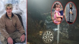 Feci kaza! Şarampole devrilen otomobildeki uzman çavuş, eşi ve kızı öldü