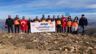 AFAD gönüllülerinden 100.yıl yürüyüşü
