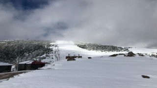 Zigana Kayak Merkezine sezonun ilk karı yağdı, eşsiz görüntüler ortaya çıktı