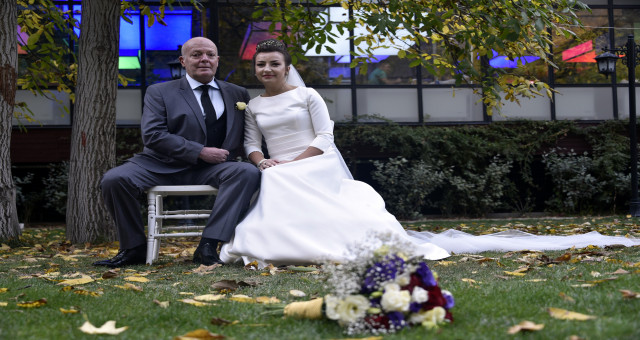 İtalyan ve Bulgar çift 15 yıl önce tanıştıkları Gümüşhane’de nikah kıydı