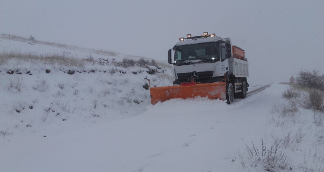Gümüşhane'de 80 köy yolu kar nedeniyle ulaşıma kapalı